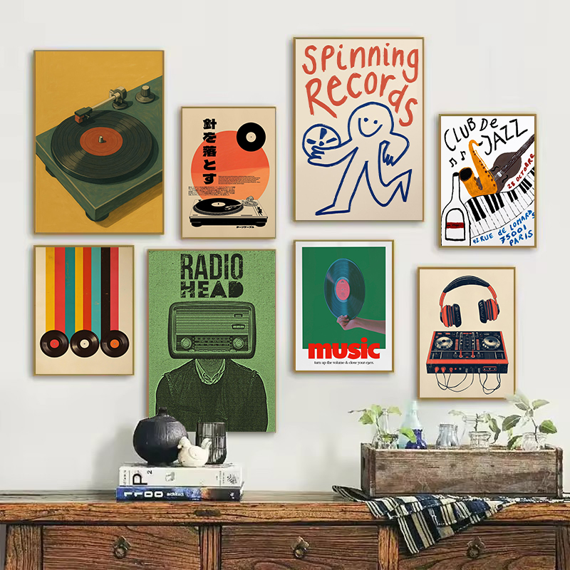 Musical Instrument Japanese - Plakat w stylu retro japońskim z