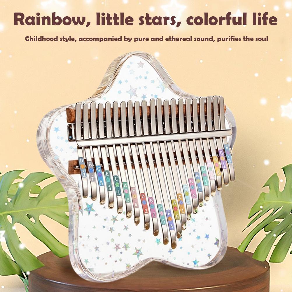 Musical Instrument Kalimba - 21/17 Klawiszy Przenośne Pianino Palcowe Kryształowo