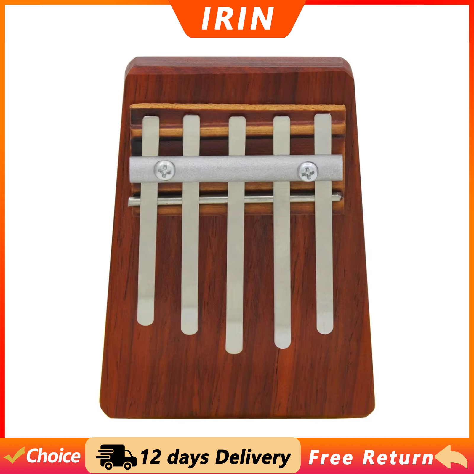 Musical Instrument Kalimba - IRIN Kalimba 5-tonowe pianino kciukowe, profesjonalny
