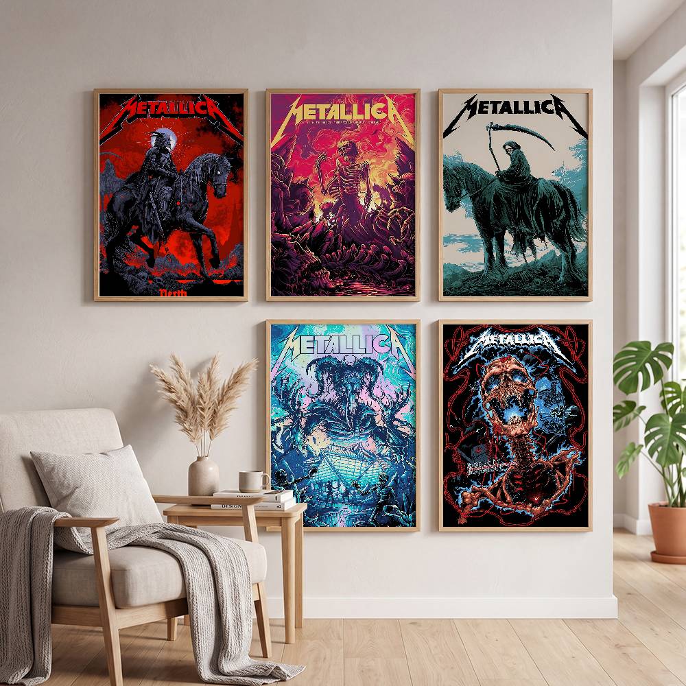 Musical Instrument Poster - Plakat DIY z zespołem rockowym M-METALLICA,
