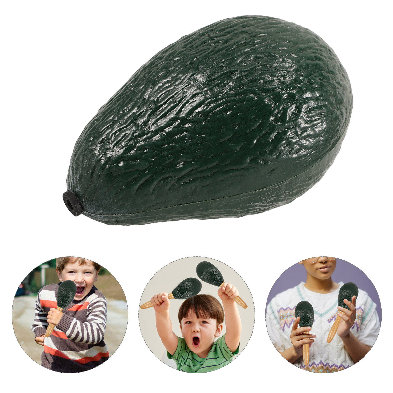 Musical Instrument For Toddlers - Marakasy w kształcie owocu, awokado, instrument