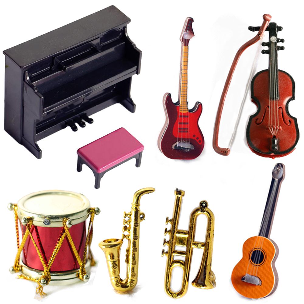 Musical Instrument Saxophone - Miniaturowe instrumenty muzyczne dla lalek w