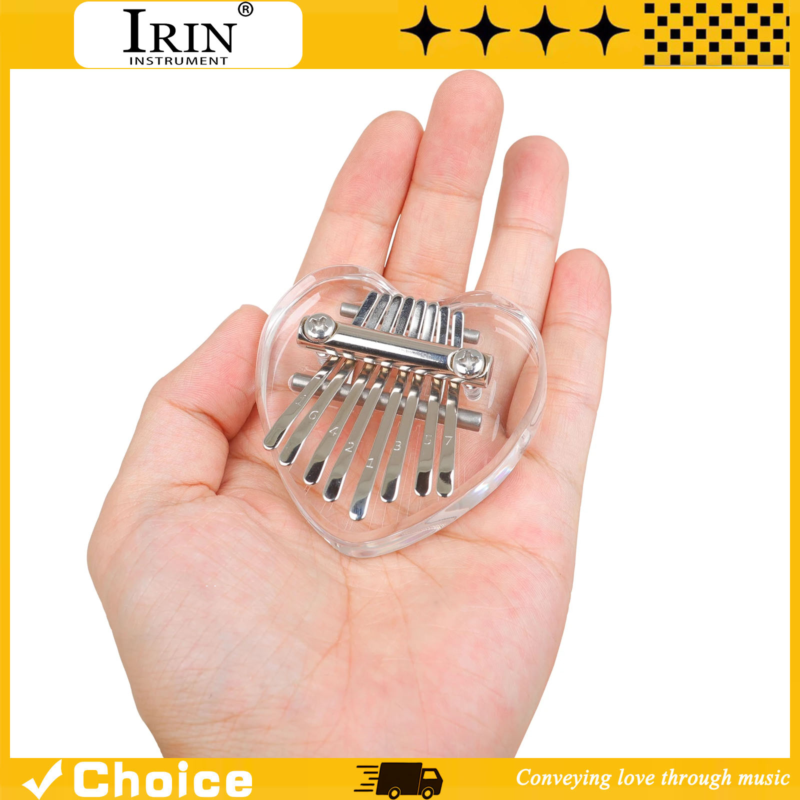 Musical Instrument Kalimba - 8-klawiszowa Kalimba Mini Pianino Palcowe Akrylowe