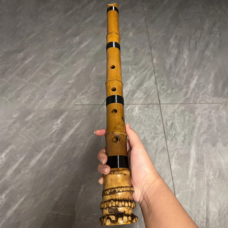 Shakuhachi Bamboo Flute - Flet bambusowy Shakuhachi z 5 otworami,