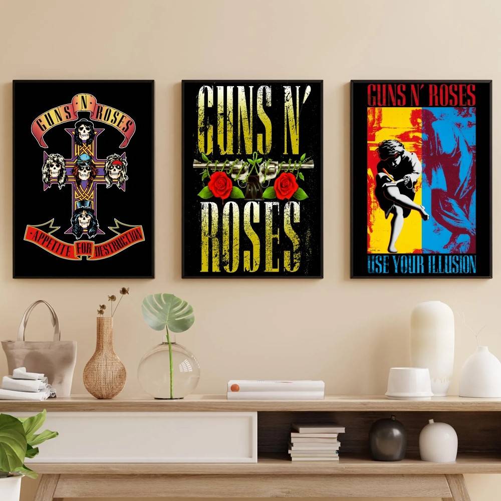Musical Instrument Poster - Plakat G-Guns Rock Band N R-Roses