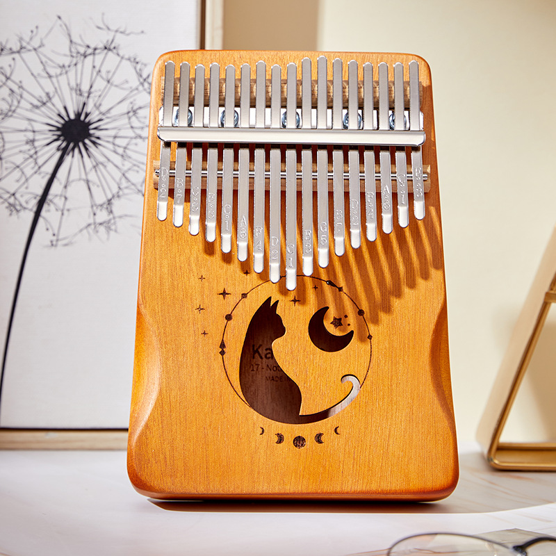 A Musical Instrument With Keys - 17-klawisz Kalimba Gradient Color Design Kciuk