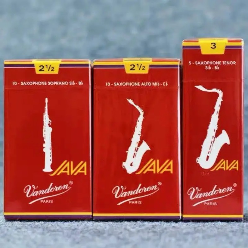Musical Instrument Saxophone - French Vandoren/Vendlin Reed JAVA Red Box,