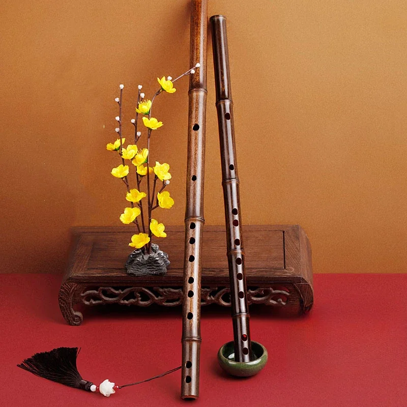 Shakuhachi Bamboo Flute - Fioletowy flet bambusowy Instrument dorośli profesjonalne