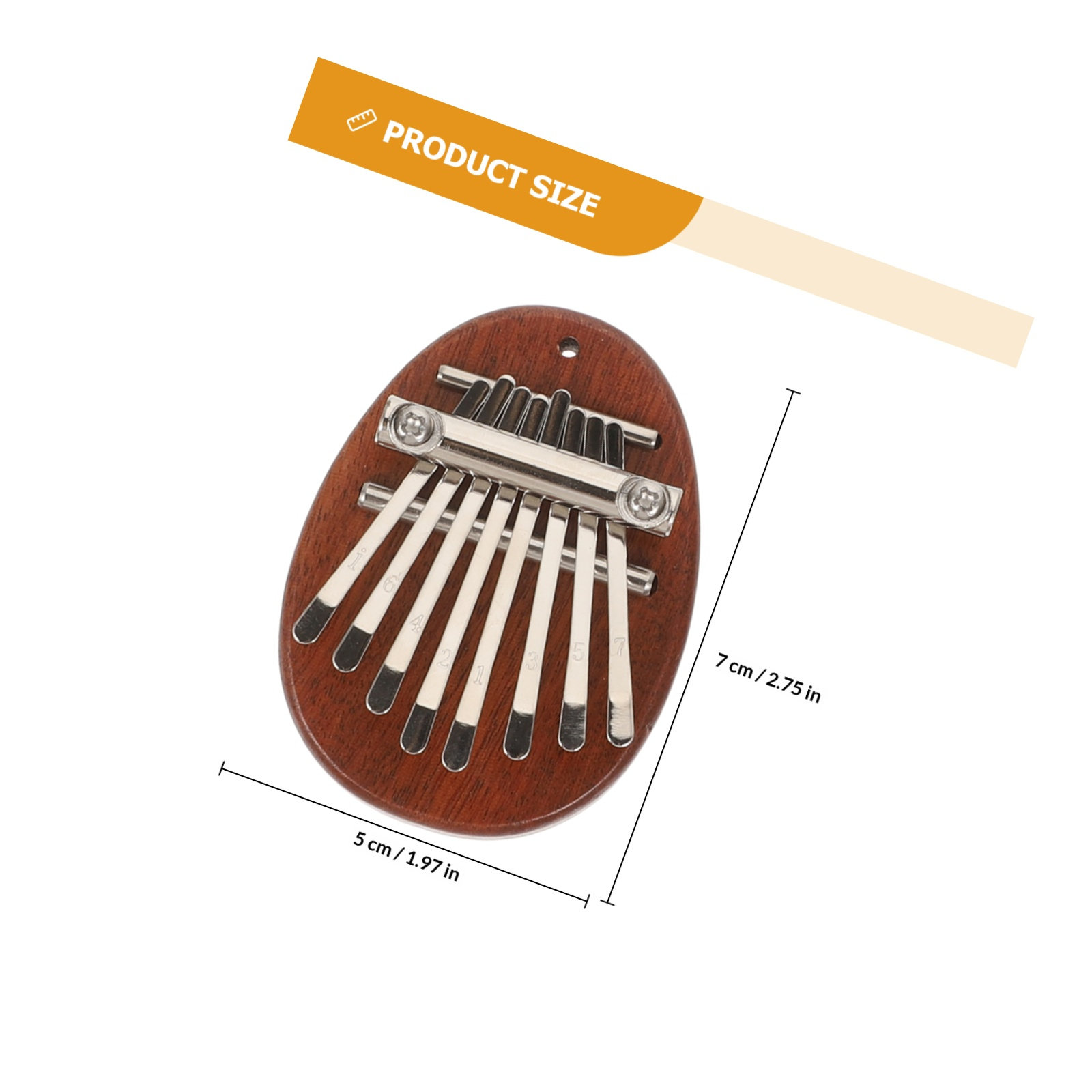 Drewniana Kalimba 8 Klawiszy,  – A Musical Instrument With Keys recenzja i cena