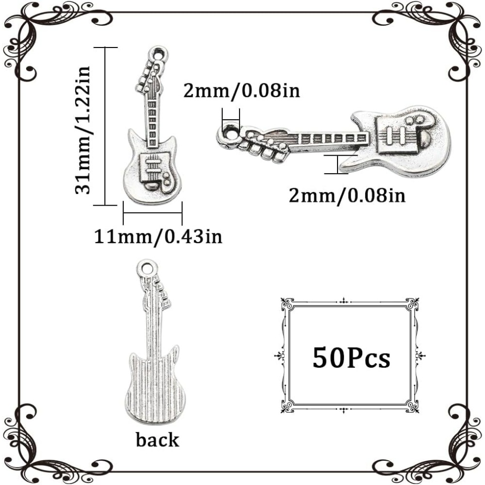 1 pudełko 50 sztuk Vintage git – Musical Instrument Kit recenzja i cena
