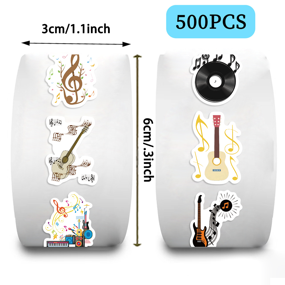 500 szt. Naklejki z motywem mu – Musical Instrument Old recenzja i cena