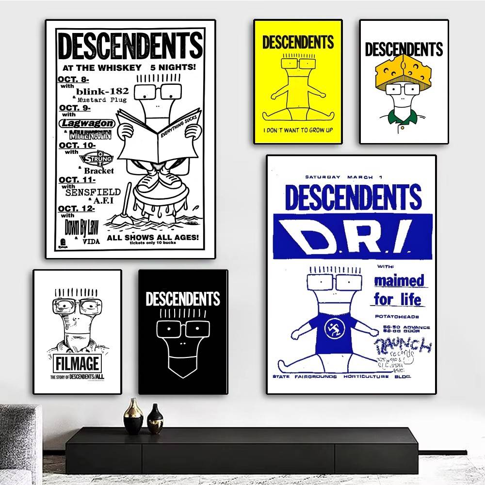 1 szt. Rock Punkowe Zespoły Al – Musical Instrument Poster recenzja i cena