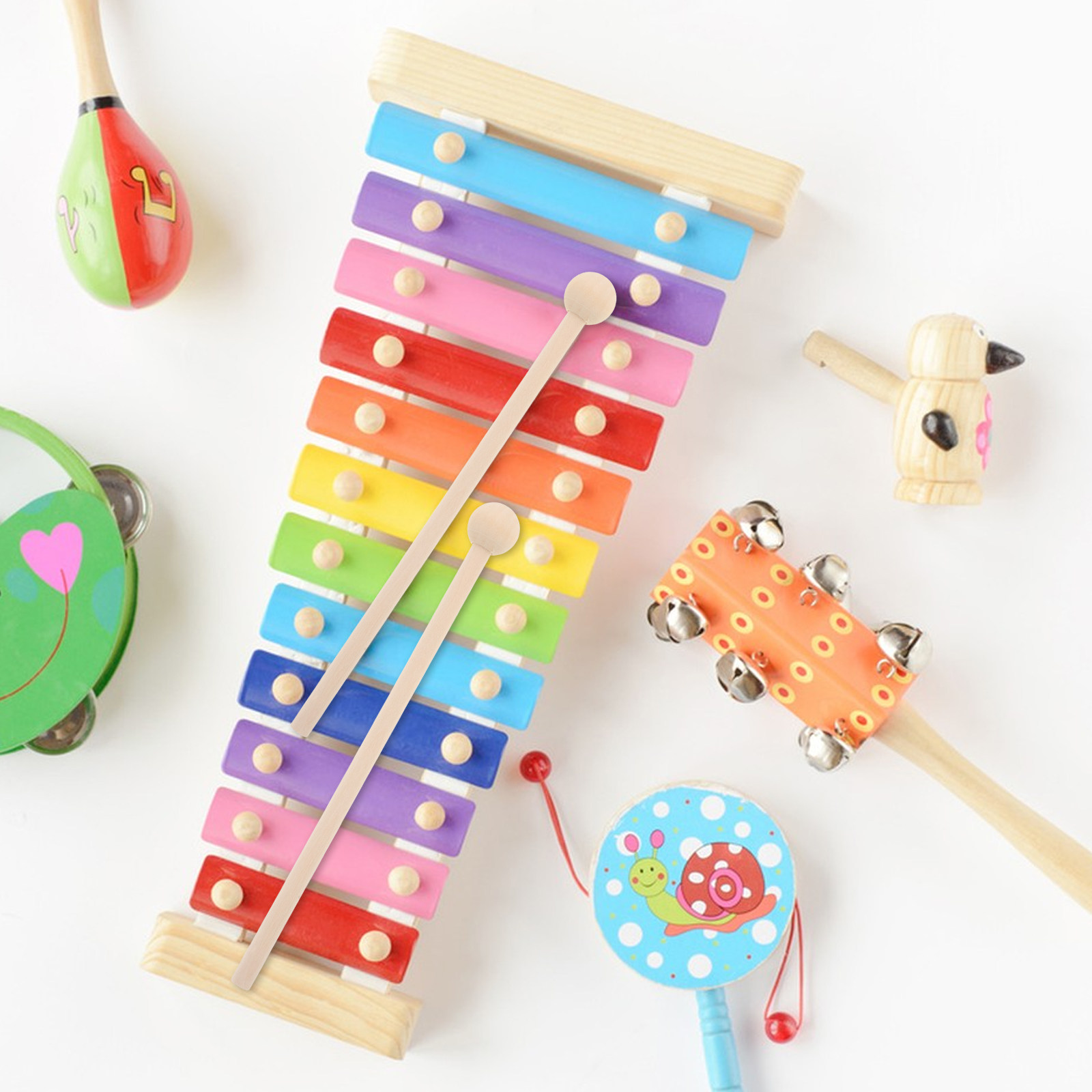 10 szt. Drewniane pałeczki dla – Musical Instrument For Toddlers recenzja i cena