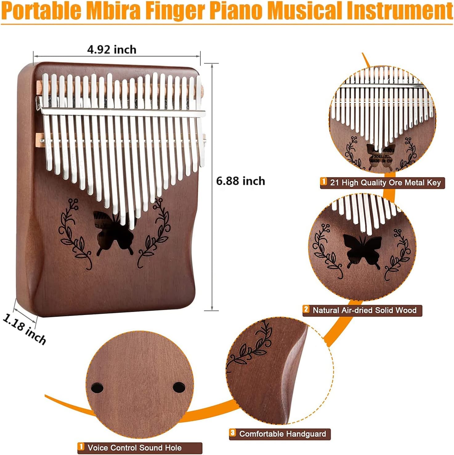 Kalimba 21 klawiszy, pianino k – A Musical Instrument With Keys recenzja i cena