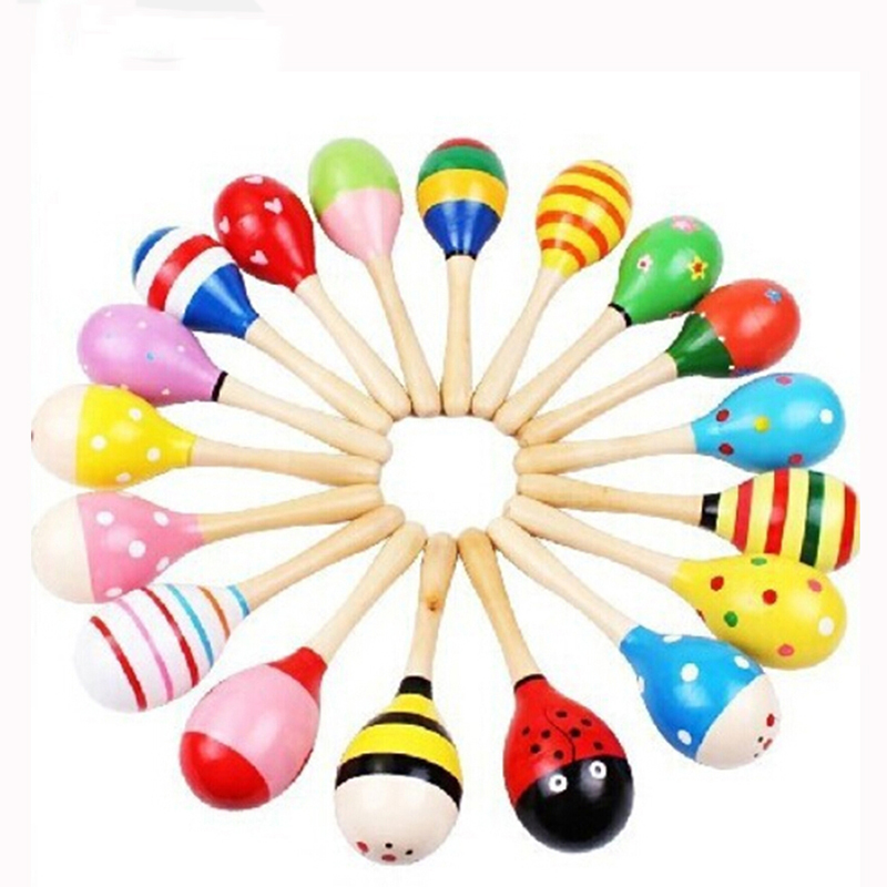 2 szt. Kolorowe drewniane małe – Musical Instrument For Babies recenzja i cena