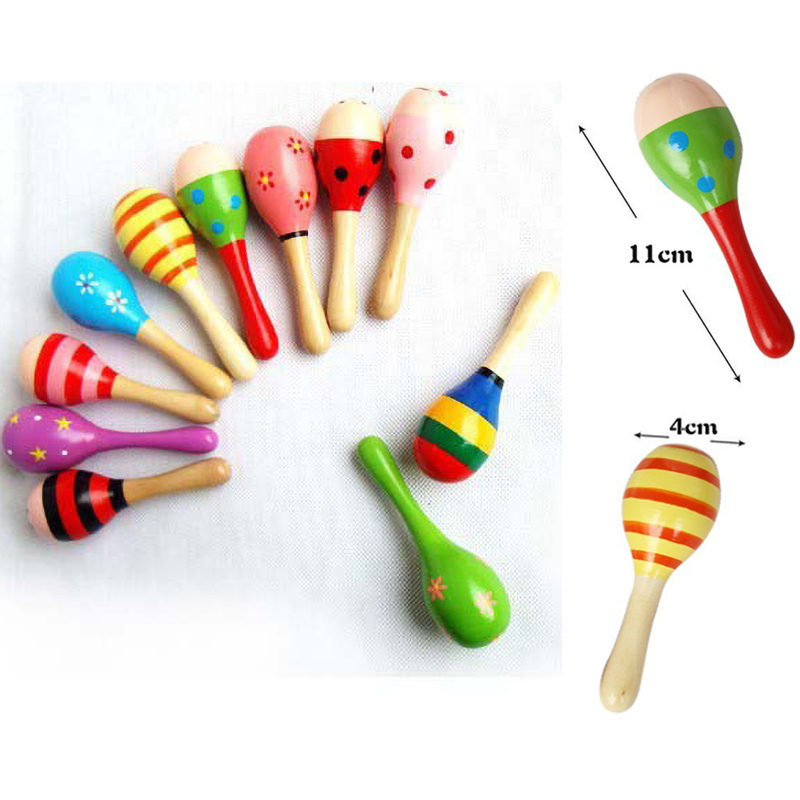 2 szt. Kolorowe drewniane małe – Musical Instrument For Babies recenzja i cena