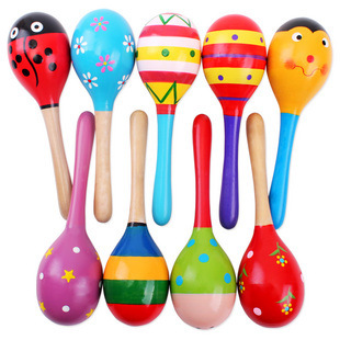 2 szt. Kolorowe drewniane małe – Musical Instrument For Babies recenzja i cena